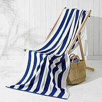 Pool Cabana Blue - Stripe Towel