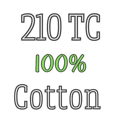 Bedsheet (Flat) 100% Cotton - Percale - 210 TC - Plain - White