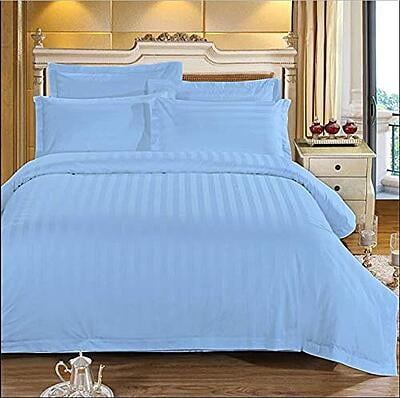 Pillow Cover Non-Framed Glace Cotton 300 TC - Striped - Sky Blue Pillow Cover Non-Framed Glace Cotton 300 TC - Striped - Sky Blue