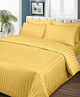 Duvet / Comforter Cover Glace Cotton 300 TC - Striped - Yellow Duvet / Comforter Cover Glace Cotton 300 TC - Striped - Yellow