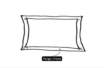 Pillow Cover Framed Glace Cotton 300 TC - Striped - Baby Blue Pillow Cover Framed Glace Cotton 300 TC - Striped - Baby Blue