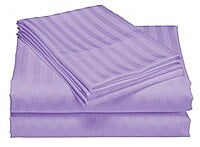 Pillow Cover Non-Framed Glace Cotton 300 TC - Striped - Lavender